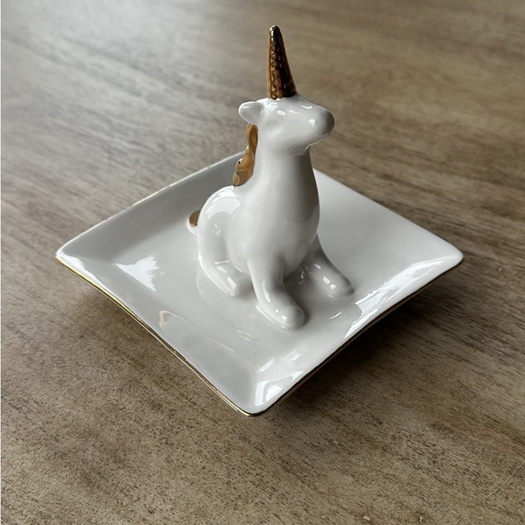 Indigo Unicorn Trinket Dish - Picture 3 of 4